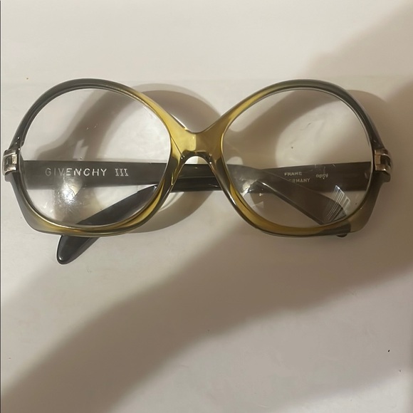 Vtg RETRO 125 GIVENCHY III UNICO OPTYL Germany EYE GLASSES Black Gold FRAME ONLY - Picture 1 of 8